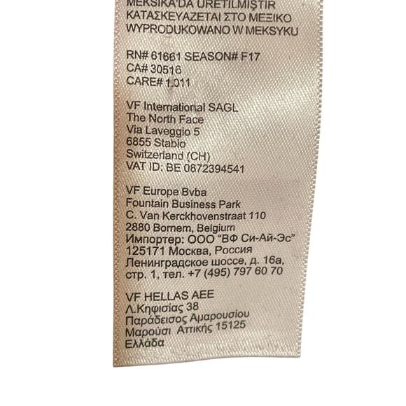 Woman’s Black 2017 North Face Large W Foil Jumbo Logo Hoodie W Pocket NWT READ - Picture 16 of 16